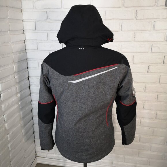 Choko Authentics Ladies Size Small Grey Black Nitrogen Series Jacket w/ Hood - Picture 2 of 16